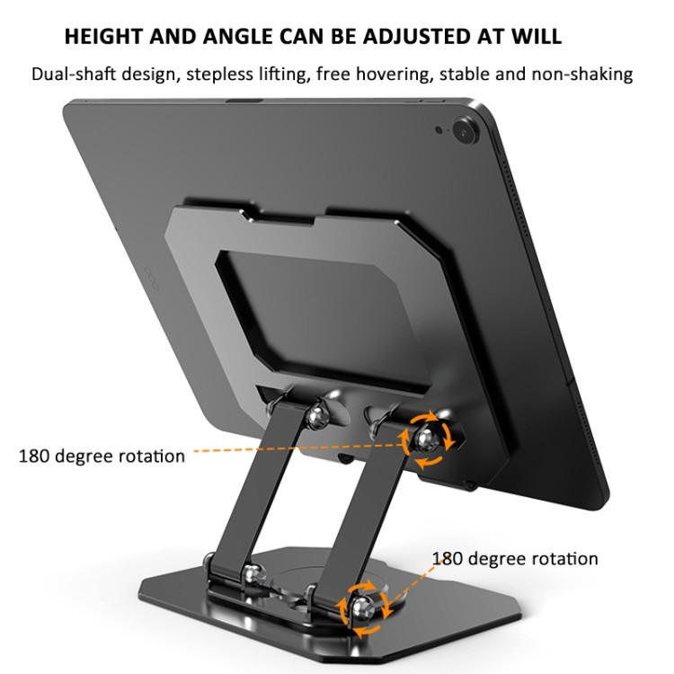 Metal Tablet Cooling Stand Rotatable Adjustable Base DTBD0604673001AW