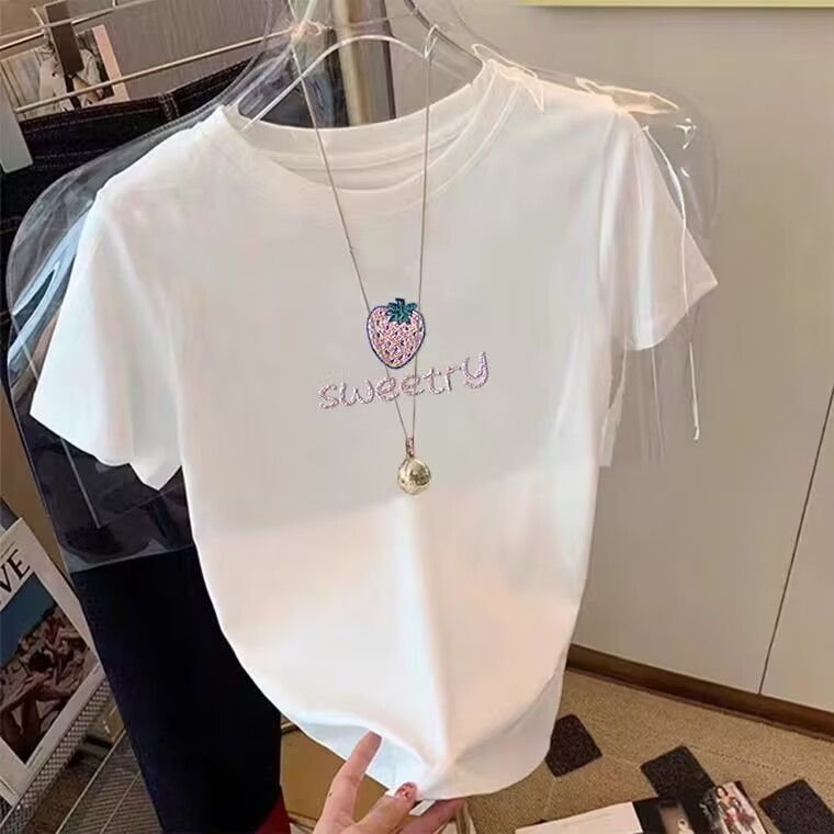 T-shirts for women, loose Korean style, trendy spring and summer