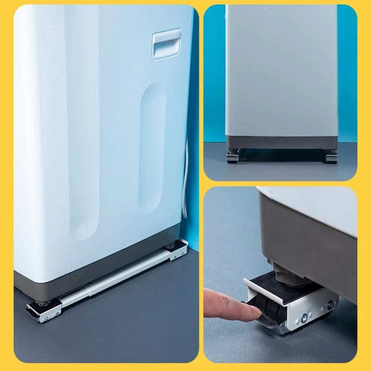 2 PCS Washing Machine Stand Movable Adjustable Refrigerator Base DTBD0601767901BF