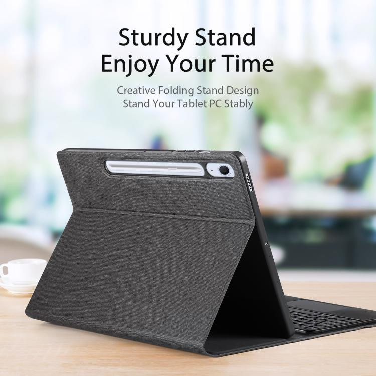 For Samsung Galaxy Tab S10 FE+ DUX DUCIS TK Series Wireless Bluetooth Keyboard Tablet Case(Black)​ REDA005253306AG