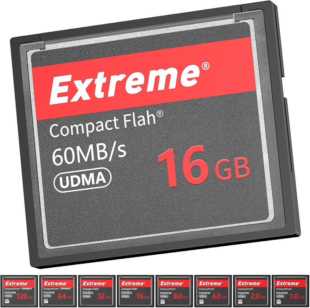 16GB Extreme Compact Flash Card, 400X Read Speed, up to 60 MB/S (100% Real Capacity) DS-MC-03145B
