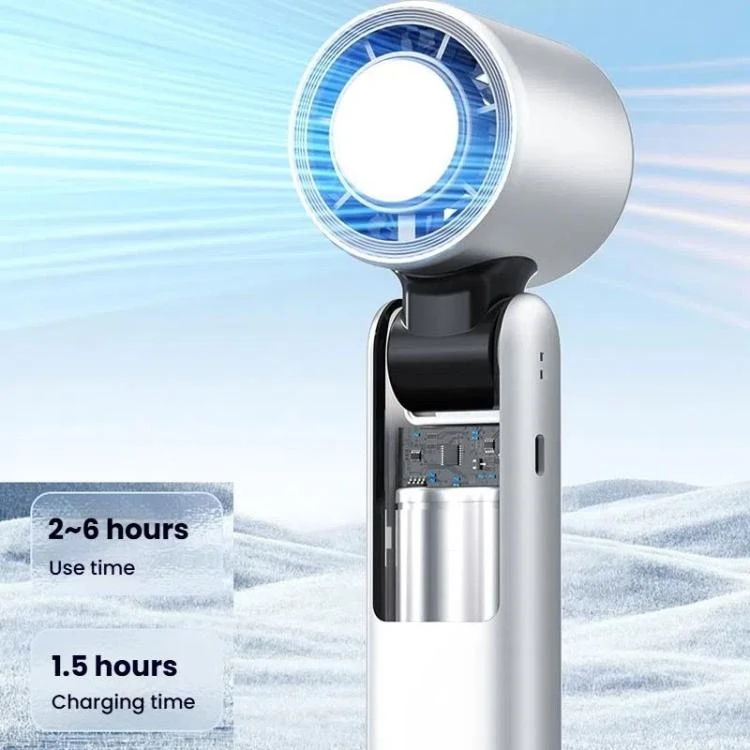 100-gear High Speed Handheld Fan Mini USB Rechargeable Foldable Portable Turbo Small Fan With Cooling WTBD0605721301AE