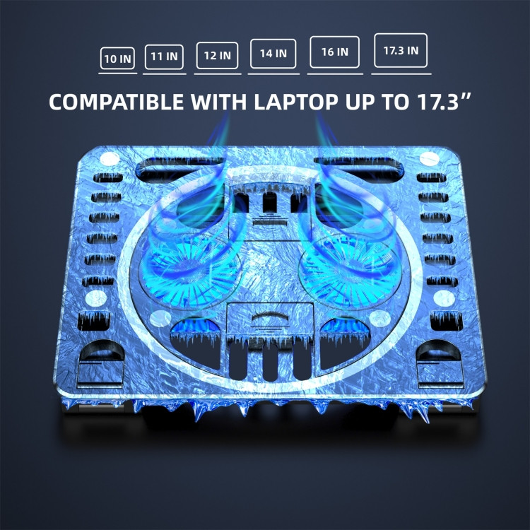 Gaming RGB Laptop Cooler Desk Stand FHWL6385B