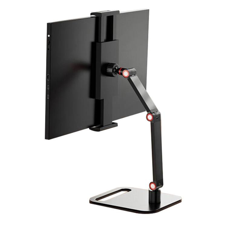 3-session Phone Tablet Monitor Desktop Stand Height and Angle Adjustable Bracket for Screen Within 17.3 Inch RTBD0605885101Q