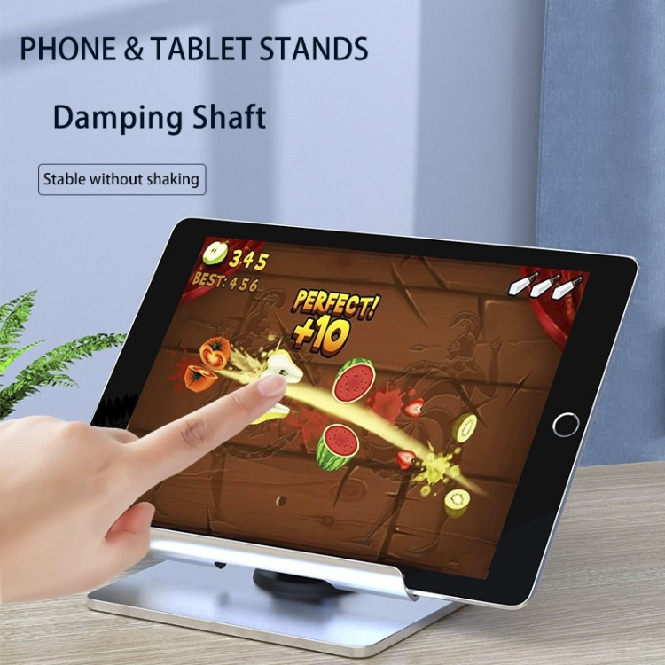 TM08 Desktop Tablet Stand Adjust Aluminum 360 Degree Rotatable Phone Stand TSYA0021320Y