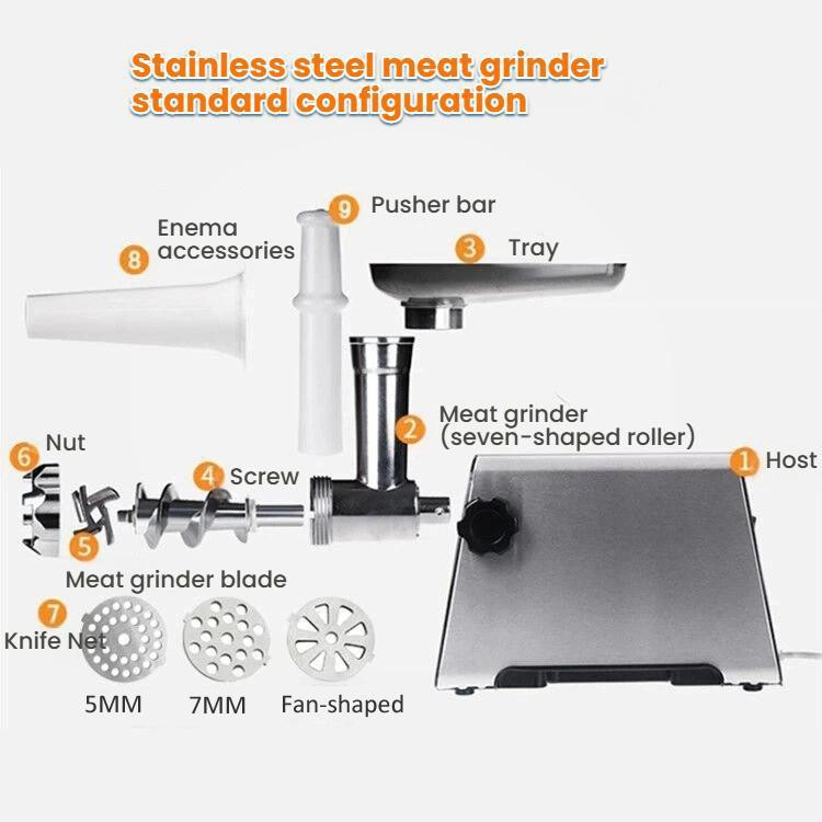 Electric Meat Grinder Sausage Stuffer Home Use Mincer Machine