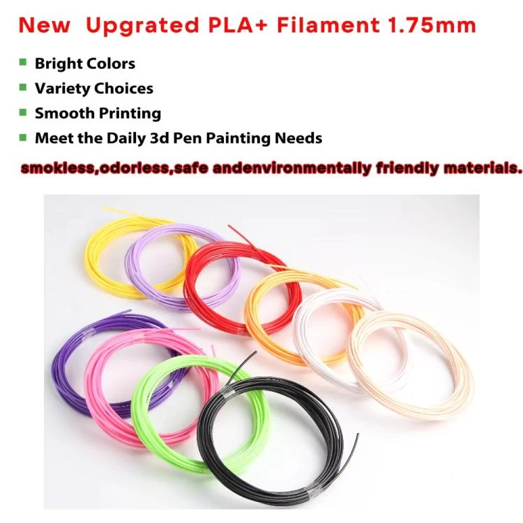 36m 12 Colors x 3m PLA 3D Printer Filament 1.75mm Multicolor Filament Bundle for 3D Pen & Crafting QTBD0606137801F