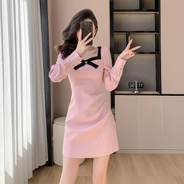 Long-Sleeved Dress, New Autumn/Winter Style, Inner Layer, Slimming and Elegant