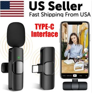 USB-C / Type-C EP033T Interface Lavalier Wireless Radio Microphone QMCP0303D