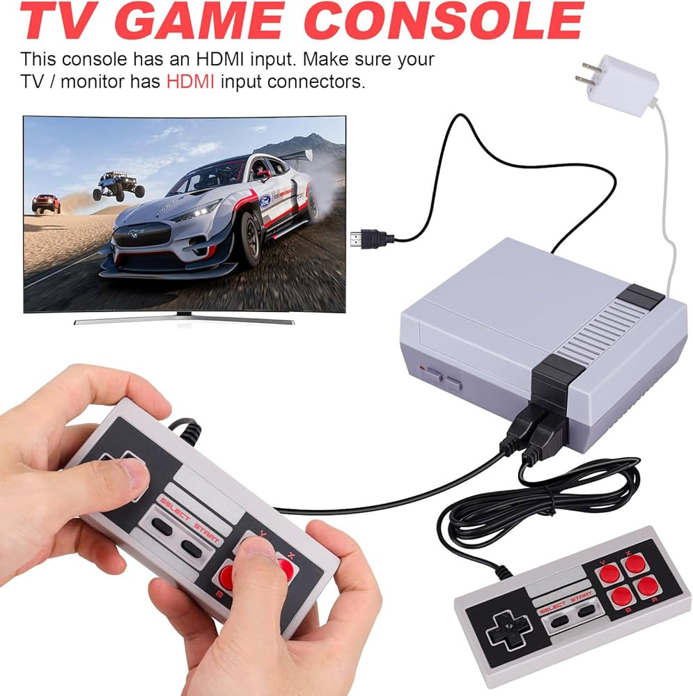 Retro Classic TV Mini Game Console, Built-in 620 Games, EU Plug FCHT1366AW