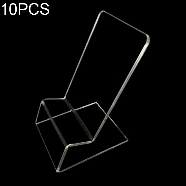 10 PCS Acrylic Mobile Phone Display Stand Holder LIP7G6340TD