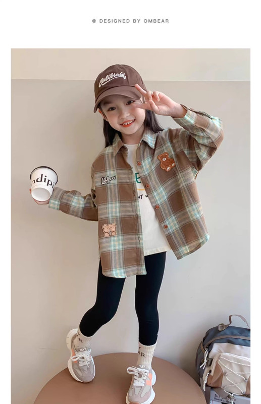 Casual Autumn/Spring Jacket Shirt, Children's Clothing