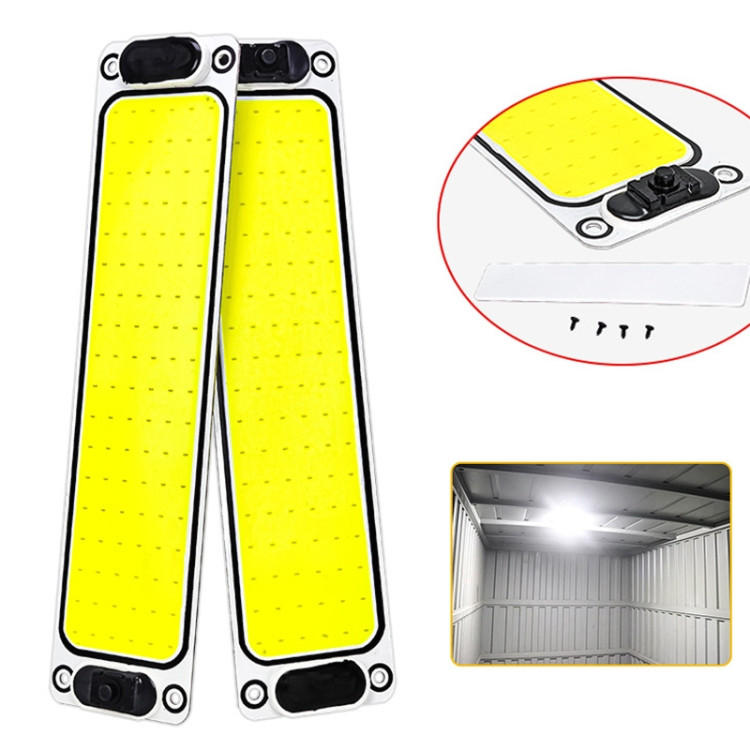 2 PCS ZS-3343 DC12-24V High Bright 108 COB Lamp Beads Car Dome Light Cabin Light Bar ECRP5731G