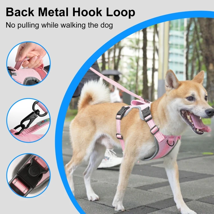 Breathable Nylon Pet Vest Dog Harness EFA3001LG