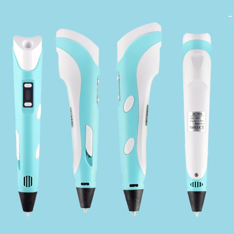 Hand-held 3D Printing Pen Kit with 20 Colors PLA Filament, Drawing Pad, Base, Scissors, Finger Guards, Art Book & Accessories RTBD0606082801AG