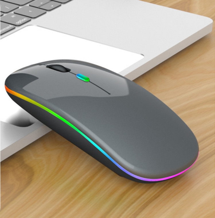 3 Keys RGB Backlit Silent Bluetooth Wireless Dual Mode Mouse  RTBD0424766801H​L