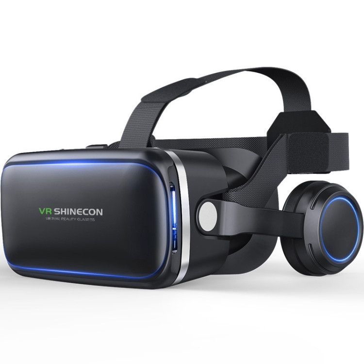 VR SHINECON G04E Virtual Reality 3D Video Glasses Suitable for 3.5 inch - 6.0 inch Smartphone with HiFi Headset SDS0042BF