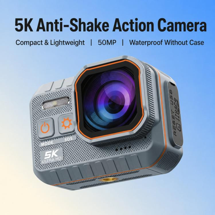 5K 2-inch Screen Action Camera IP68 Waterproof Camera SC002 Pro