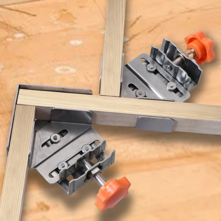RUITOOL Woodworking Quick Splicing Positioner Stainless Steel Right Angle Fixing Clip, Model: Opening Type KTBD0605069801G