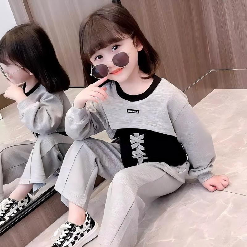 Style Fashionable Spring Outfit Popular Online Clothes Girls' Spring and Autumn for your children