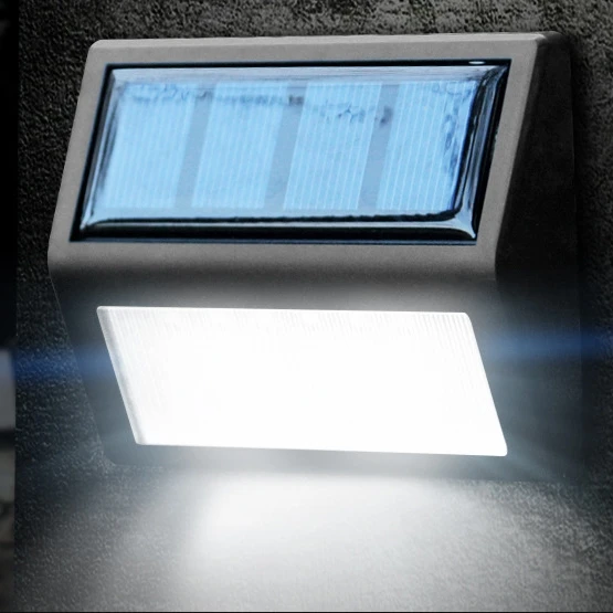 6 LEDs Outdoor IP65 Waterproof Garden Lamp LED Solar Power Light Sensor Emergency Wall Light(White Light) DTBD0302777201AG