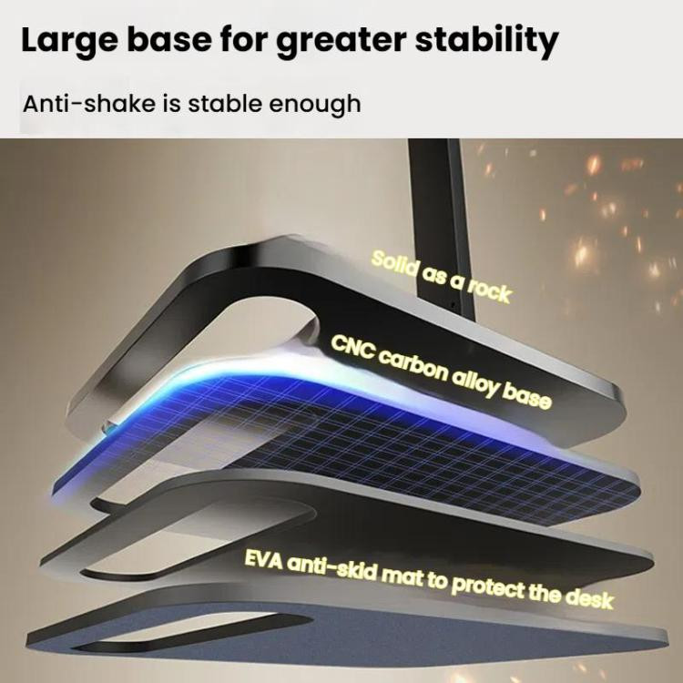 2-session Phone Tablet Monitor Desktop Stand Height and Angle Adjustable Bracket for Screen Within 17.3 Inch XTBD0605885102F