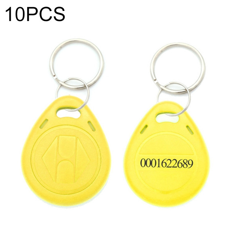 10 PCS 125KHz TK/EM4100 Proximity ID Card Chip Keychain Key Ring ETBD052679301CG