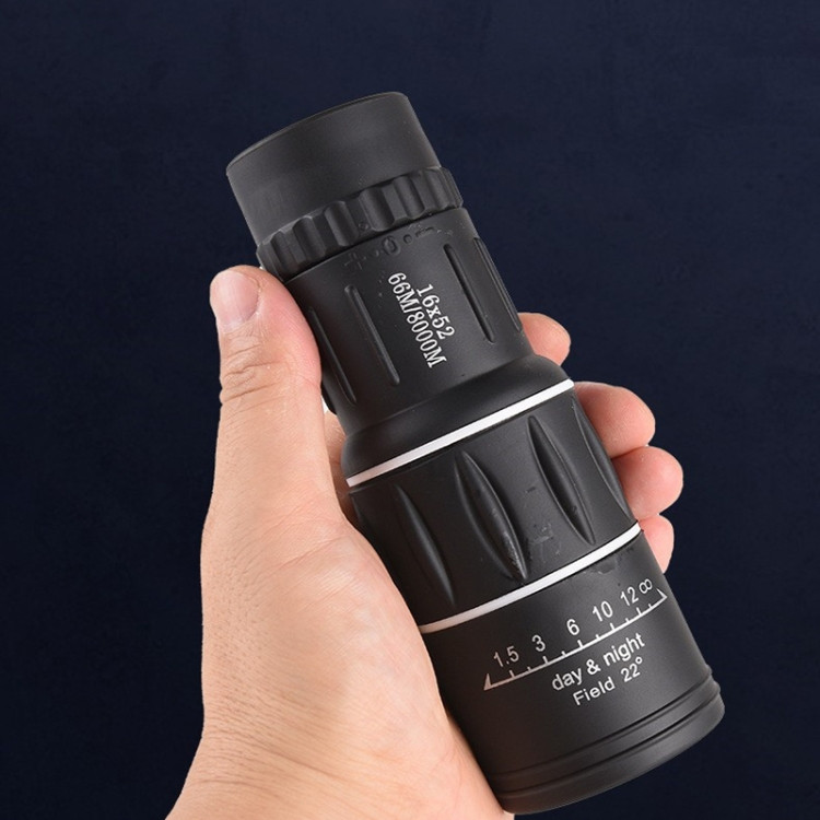 16x52 High Definition Outdoor Bird Viewing Monocular Telescope, Spec: with Clip+Tripod DTBD0604274404B